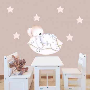 Sticker ourson chambre enfant