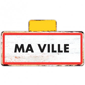 Panneau ville personnalisable